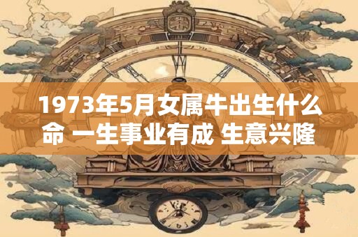 1973年5月女属牛出生什么命 一生事业有成 生意兴隆