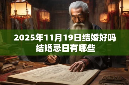 2025年11月19日结婚好吗 结婚忌日有哪些