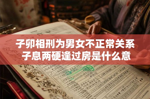 子卯相刑为男女不正常关系 子息两硬逢过房是什么意思