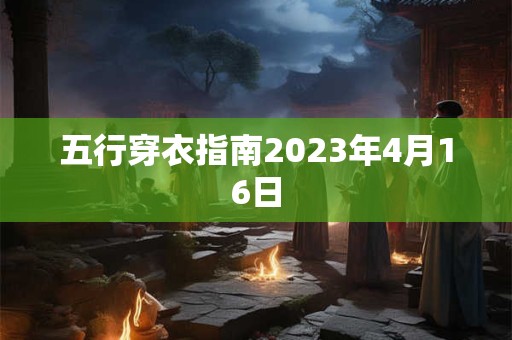 五行穿衣指南2023年4月16日