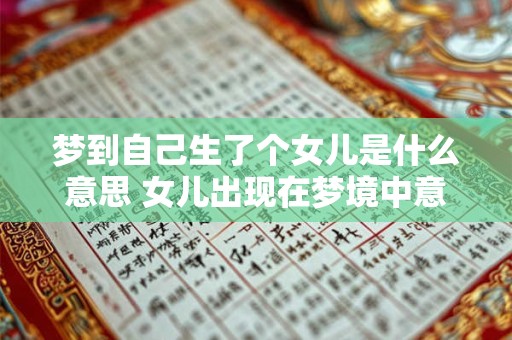 梦到自己生了个女儿是什么意思 女儿出现在梦境中意味着什么