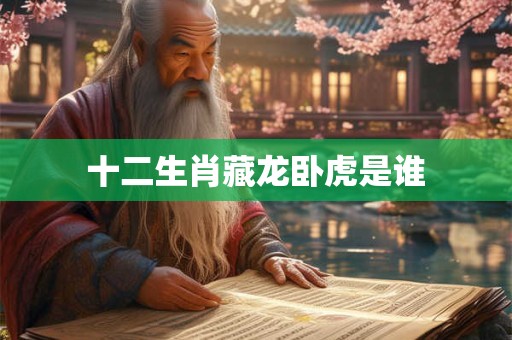 十二生肖藏龙卧虎是谁
