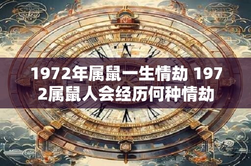 1972年属鼠一生情劫 1972属鼠人会经历何种情劫 1972年属鼠一生情劫 1972属鼠人会经历何种情劫