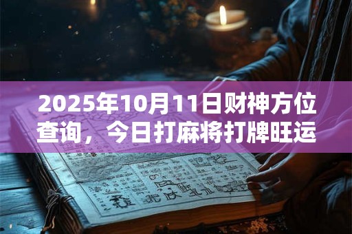 2025年10月11日财神方位查询，今日打麻将打牌旺运方位