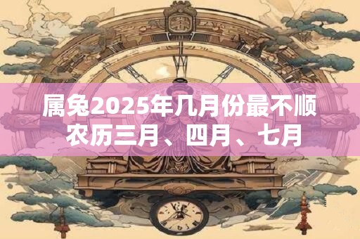 属兔2025年几月份最不顺 农历三月、四月、七月