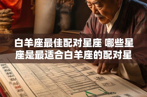 白羊座最佳配对星座 哪些星座是最适合白羊座的配对星座
