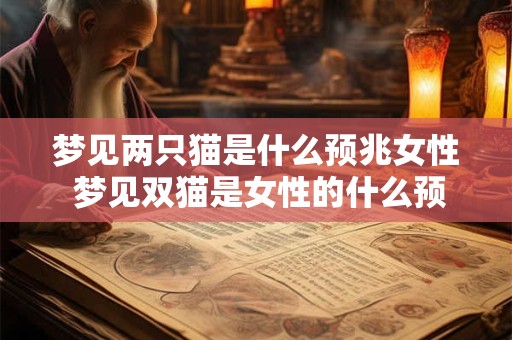 梦见两只猫是什么预兆女性 梦见双猫是女性的什么预兆