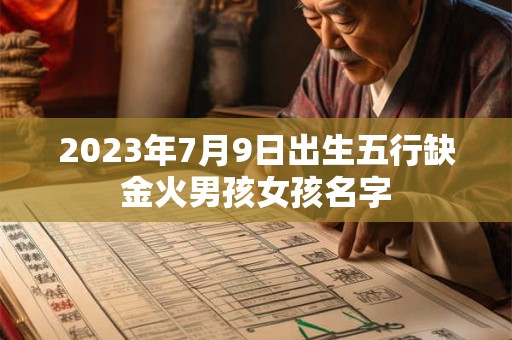 2023年7月9日出生五行缺金火男孩女孩名字