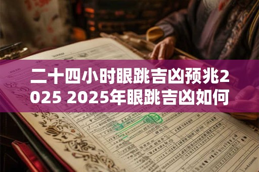 二十四小时眼跳吉凶预兆2025 2025年眼跳吉凶如何24小时预兆有何启示