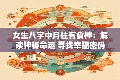 女生八字中月柱有食神：解读神秘命运 寻找幸福密码
