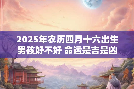 2025年农历四月十六出生男孩好不好 命运是吉是凶