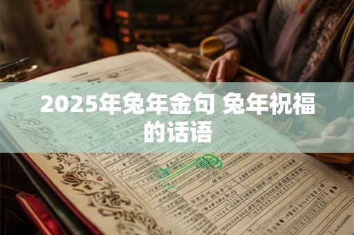 2025年兔年金句 兔年祝福的话语