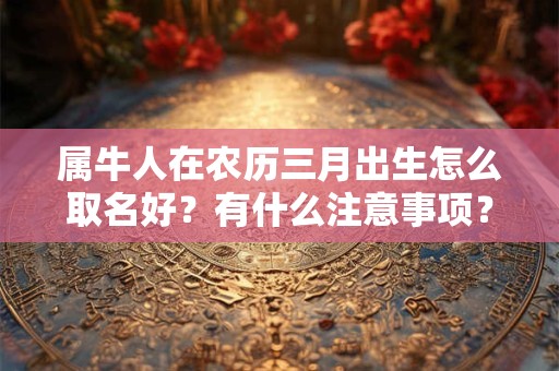 属牛人在农历三月出生怎么取名好？有什么注意事项？