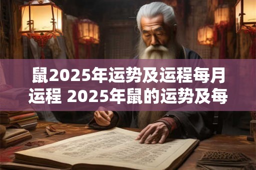 鼠2025年运势及运程每月运程 2025年鼠的运势及每月运程如何