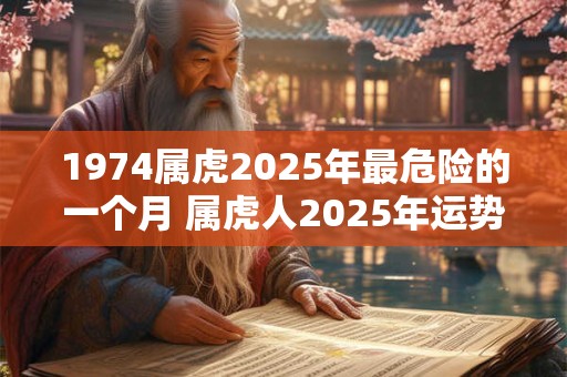 1974属虎2025年最危险的一个月 属虎人2025年运势如何 1974属虎2025年最危险的一个月 属虎人2025年运势如何