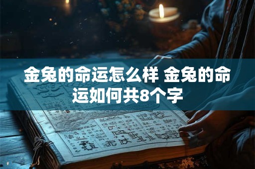 金兔的命运怎么样 金兔的命运如何共8个字