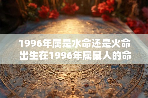 1996年属是水命还是火命 出生在1996年属鼠人的命运
