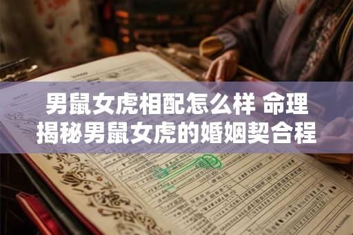 男鼠女虎相配怎么样 命理揭秘男鼠女虎的婚姻契合程度。