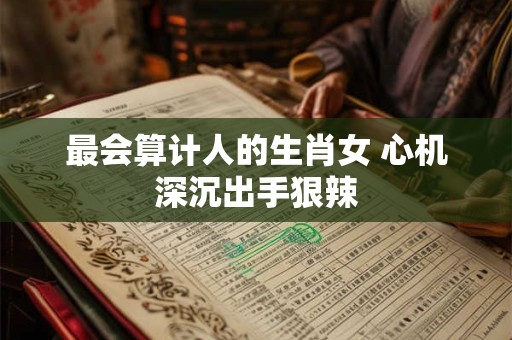 最会算计人的生肖女 心机深沉出手狠辣
