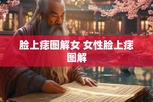 脸上痣图解女 女性脸上痣图解