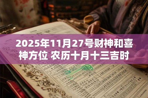 2025年11月27号财神和喜神方位 农历十月十三吉时介绍