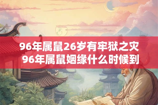 96年属鼠26岁有牢狱之灾 96年属鼠姻缘什么时候到