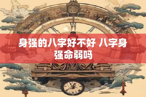 身强的八字好不好 八字身强命弱吗