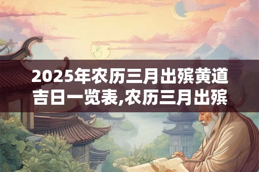 2025年农历三月出殡黄道吉日一览表,农历三月出殡的吉日汇总