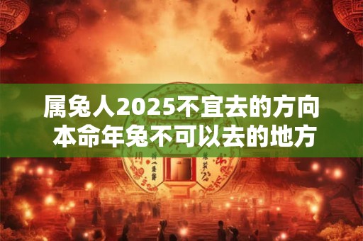 属兔人2025不宜去的方向 本命年兔不可以去的地方