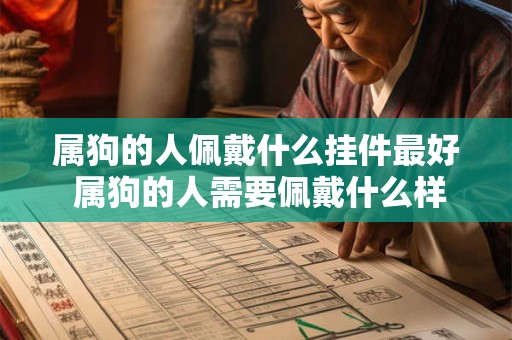 属狗的人佩戴什么挂件最好 属狗的人需要佩戴什么样的挂件最为合适
