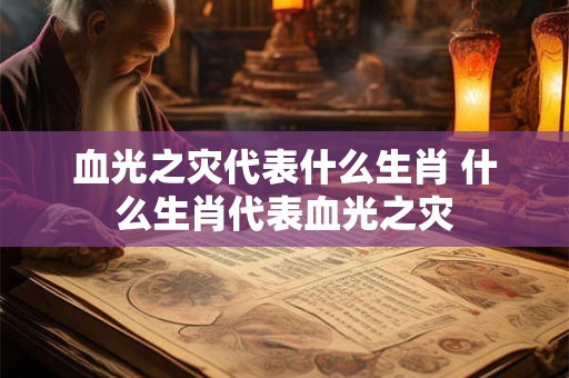 血光之灾代表什么生肖 什么生肖代表血光之灾