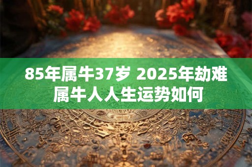 85年属牛37岁 2025年劫难 属牛人人生运势如何