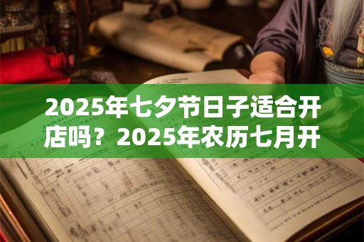 2025年七夕节日子适合开店吗？2025年农历七月开业吉日？