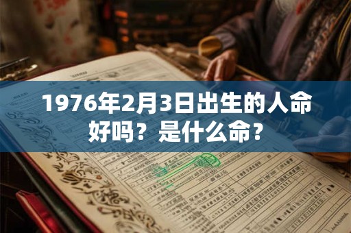 1976年2月3日出生的人命好吗？是什么命？