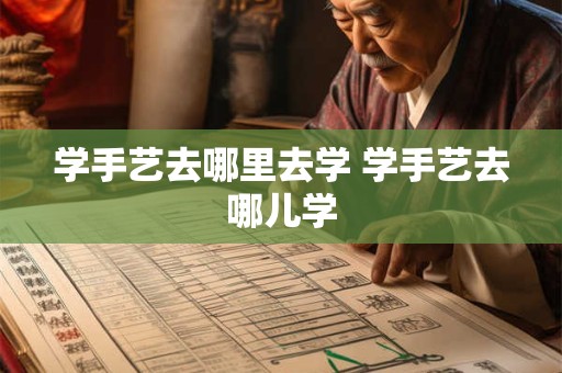 学手艺去哪里去学 学手艺去哪儿学