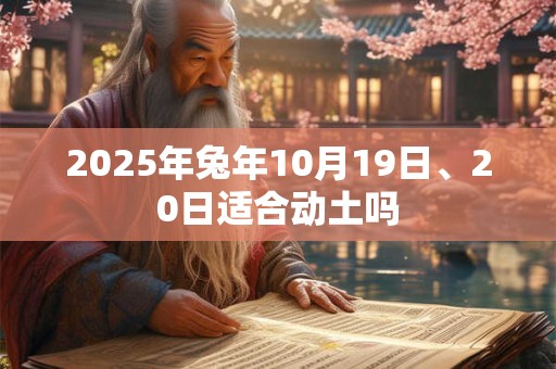 2025年兔年10月19日、20日适合动土吗 2025年兔年10月19日、20日适合动土吗