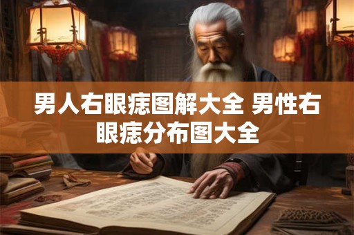 男人右眼痣图解大全 男性右眼痣分布图大全