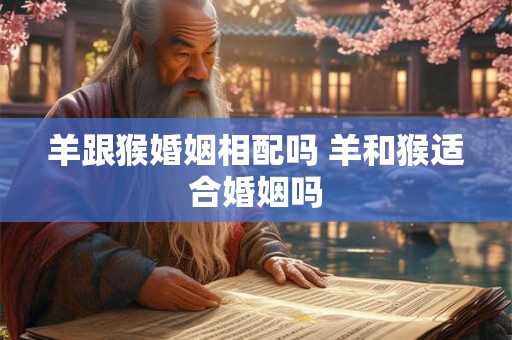 羊跟猴婚姻相配吗 羊和猴适合婚姻吗
