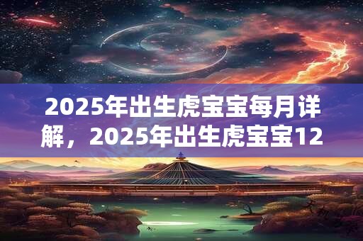 2025年出生虎宝宝每月详解，2025年出生虎宝宝12个月的命运解析