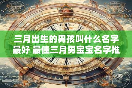 三月出生的男孩叫什么名字最好 最佳三月男宝宝名字推荐