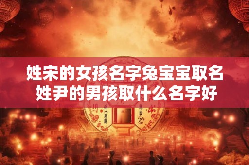 姓宋的女孩名字兔宝宝取名 姓尹的男孩取什么名字好听