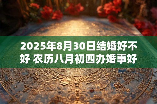 2025年8月30日结婚好不好 农历八月初四办婚事好吗