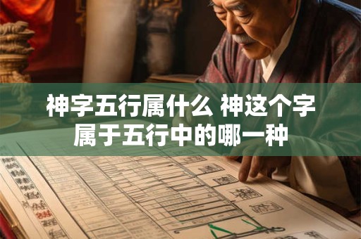 神字五行属什么 神这个字属于五行中的哪一种 神字五行属什么 神这个字属于五行中的哪一种