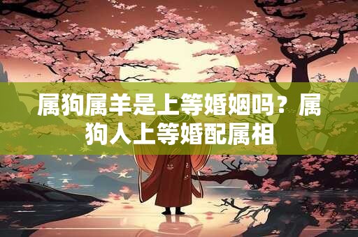 属狗属羊是上等婚姻吗？属狗人上等婚配属相