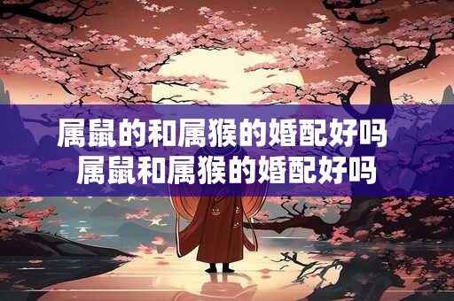 属鼠的和属猴的婚配好吗 属鼠和属猴的婚配好吗