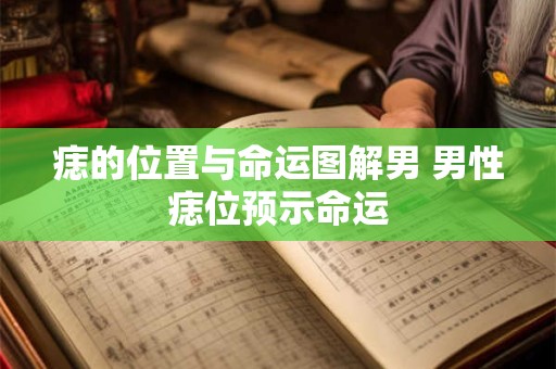 痣的位置与命运图解男 男性痣位预示命运