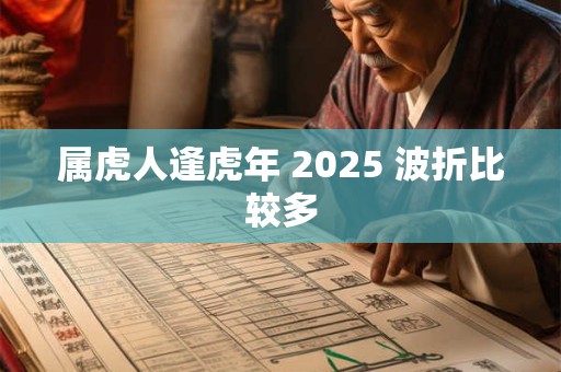 属虎人逢虎年 2025 波折比较多