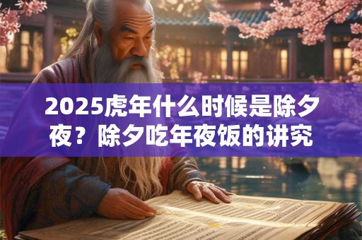 2025虎年什么时候是除夕夜？除夕吃年夜饭的讲究