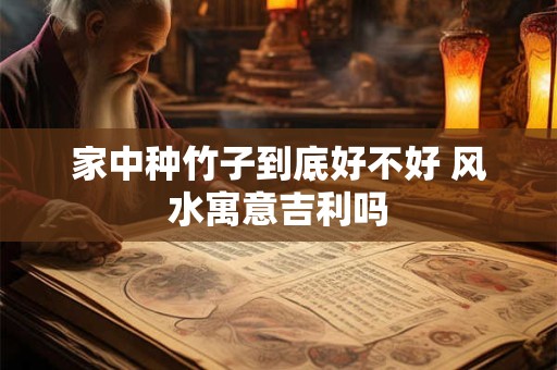 家中种竹子到底好不好 风水寓意吉利吗