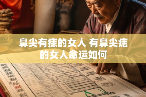 鼻尖有痣的女人 有鼻尖痣的女人命运如何